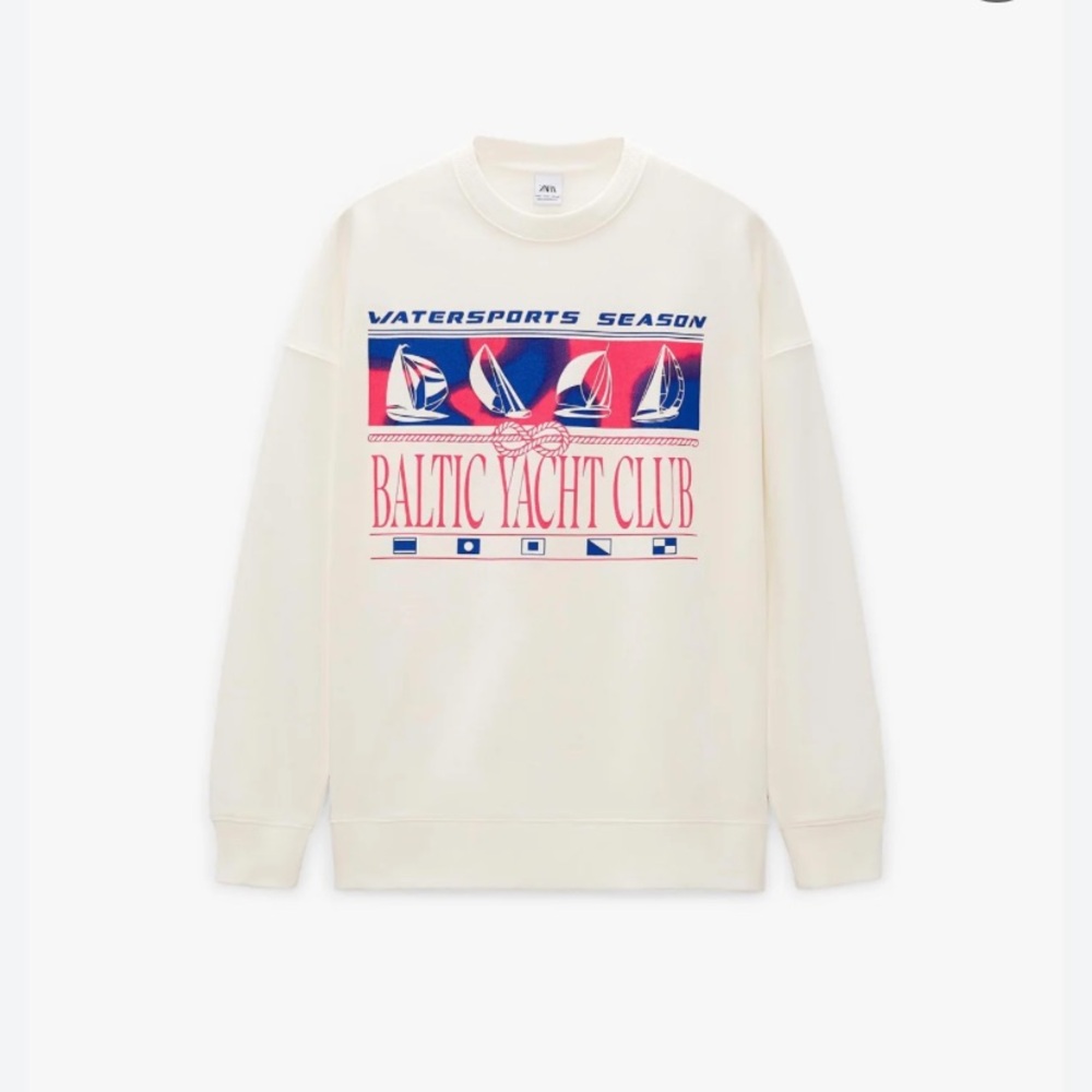Zara Cream Baltic Yacht Club Sweater